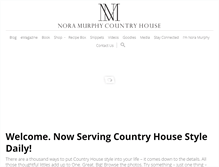 Tablet Screenshot of noramurphycountryhouse.com